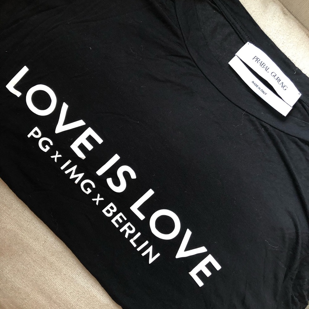 Exclusive PRABAL GURUNG “Love is Love” T-Shirt